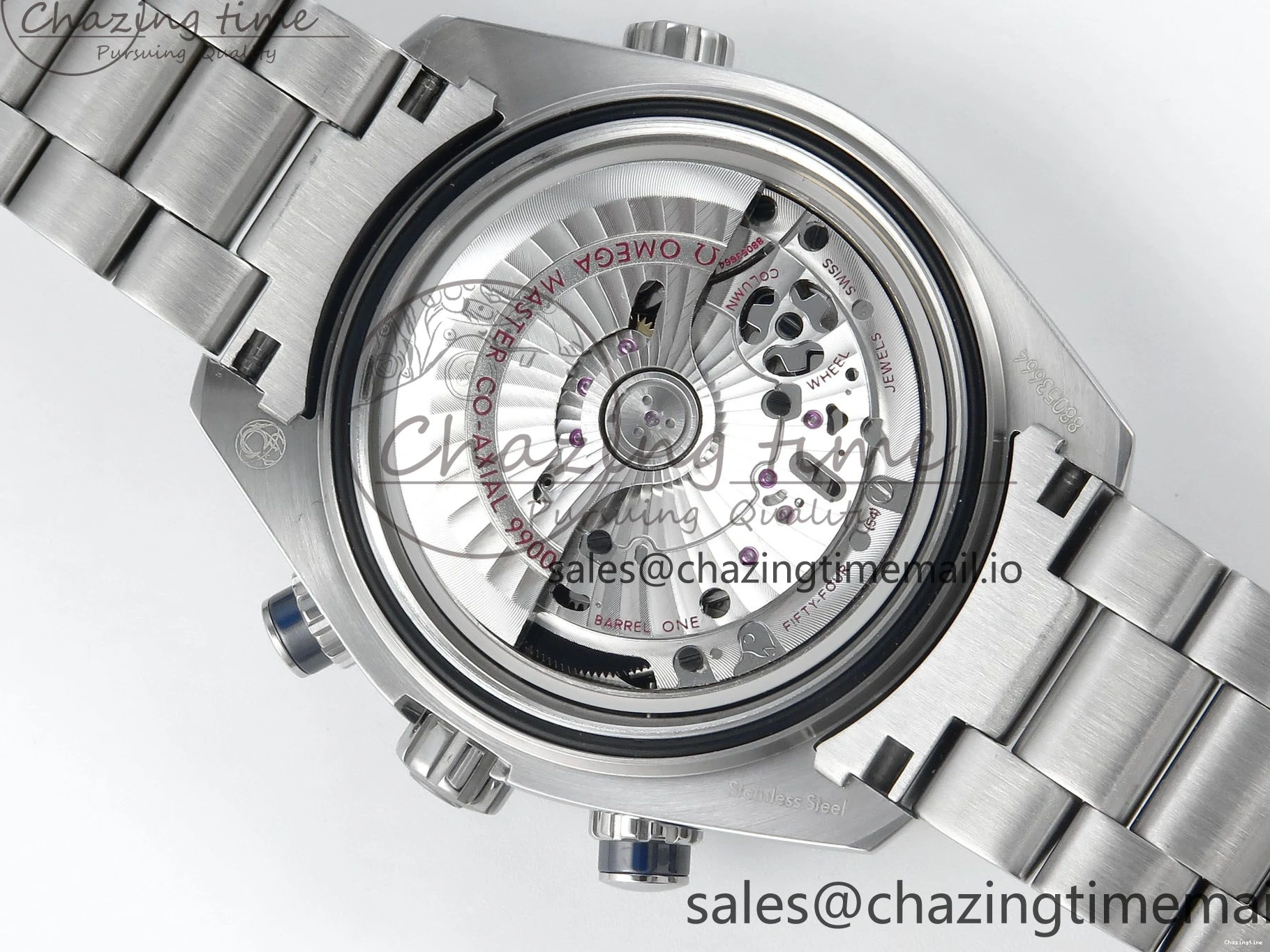 0319 Planet Ocean Master Chronometer 600M 45.5mm SS SCF 1:1 Best Edition Blue Bezel Blue Dial on SS Bracelet A9900 Super Clone Lightweight 7676